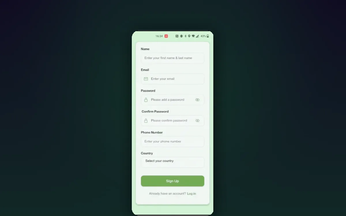 Fleet — driver onboarding — screenshot